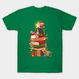 Christmas and books T-Shirt